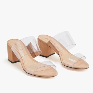 SCHUTZ Victorie Sandal Nude and Clear Size 6.5